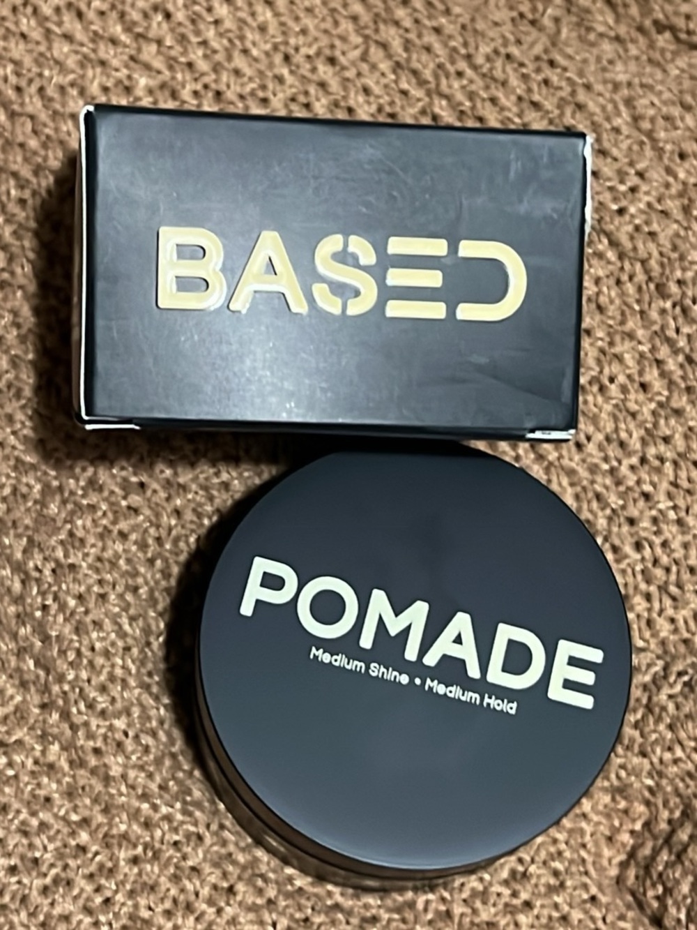 Based Pomade - Black Medium Shine & Hold Hair Pomade